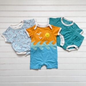 CAT & JACK EUC/LN Boys Spring Summer 3PC Outfit Bundle